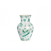 Ginori Oro Di Doccia Green Ming Vase - 9"